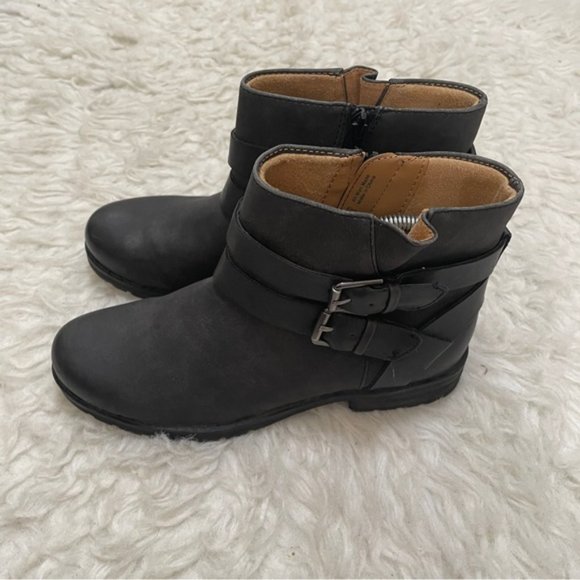 Natural sole BEMBE women's ankle boots size 8 charcoal grey  booties - Picture 4 of 9